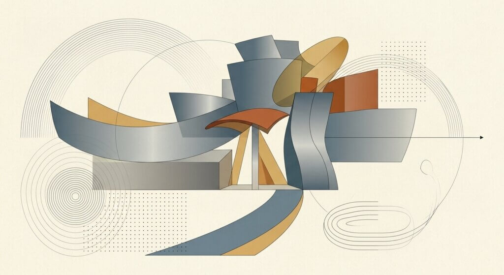 O Guggenheim de Bilbao, com a pele de titânio que só foi possível desenhar com software de aeronáutica.